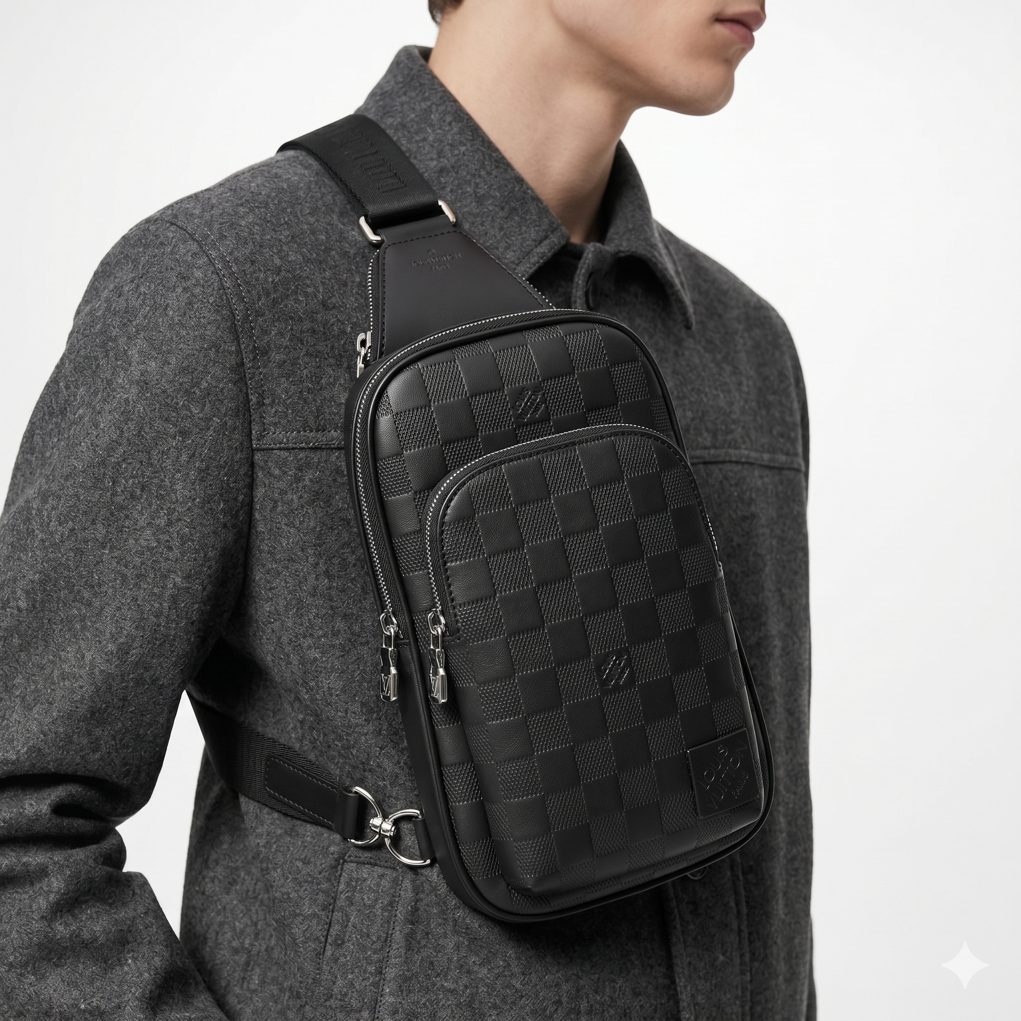 Louis Vuitton Damier Infini Black Sling Bag 💼✨