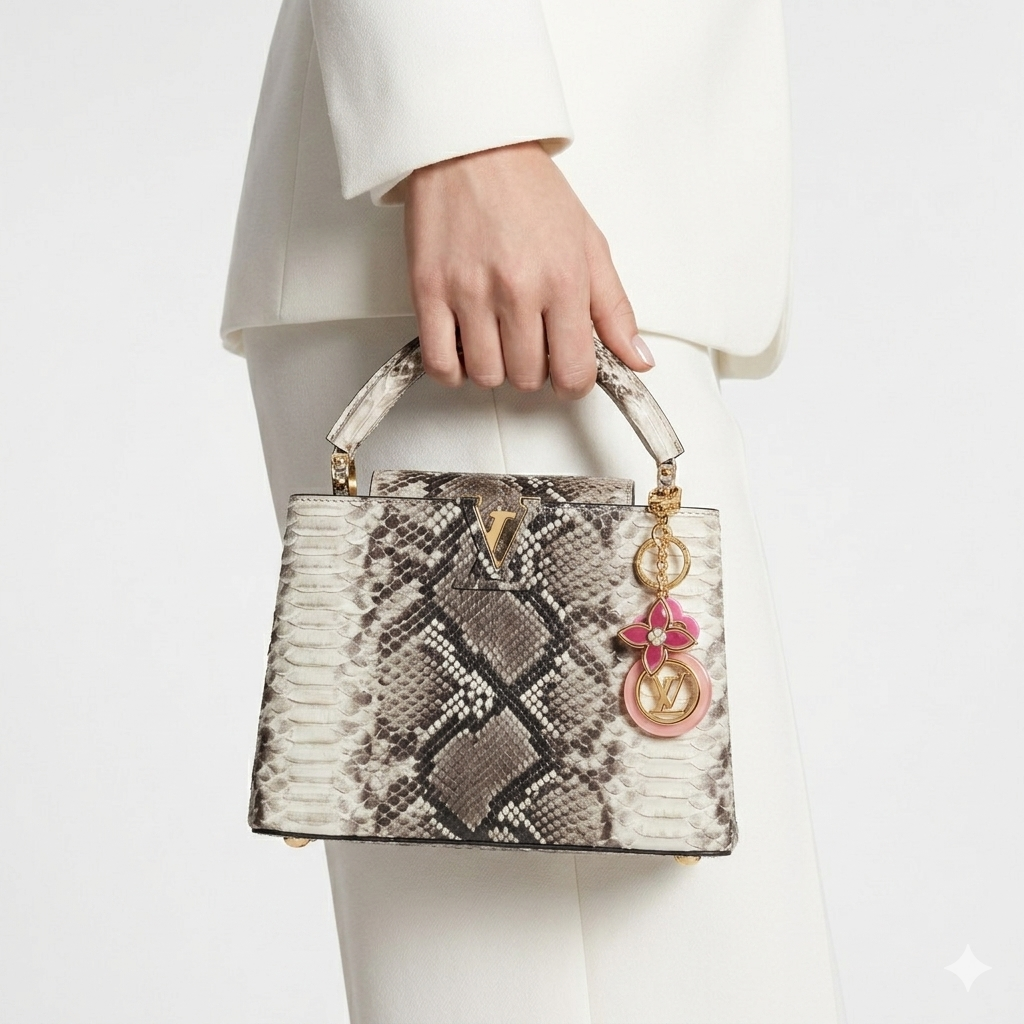 Louis Vuitton Capucines Mini Python Handbag 🐍👜✨