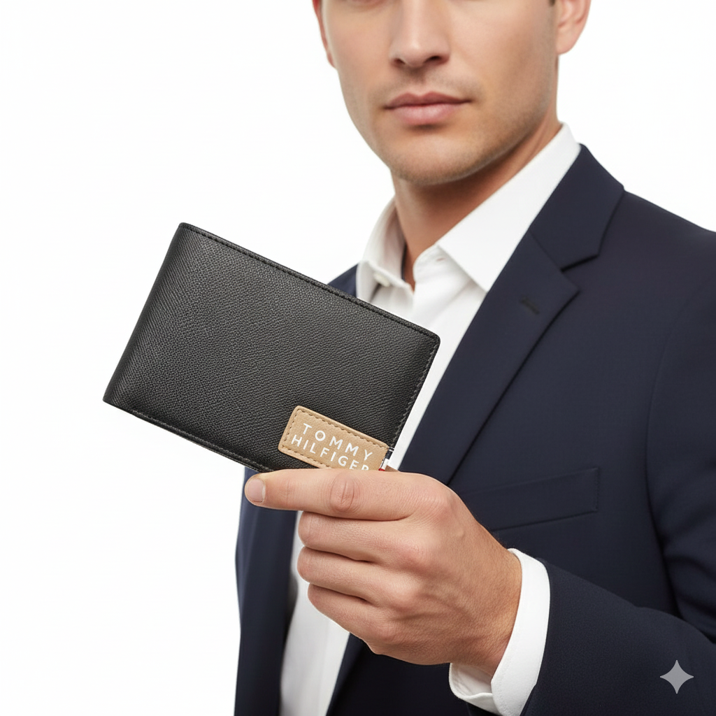 Tommy Hilfiger Men's Passcase Wallet in Saffiano Leather 💼🗽✨