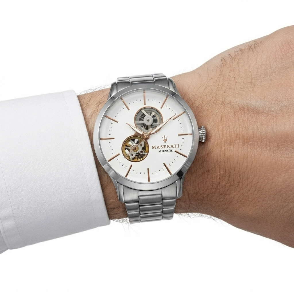 Maserati Tradizione Automatic Stainless Steel Silver Dial Watch