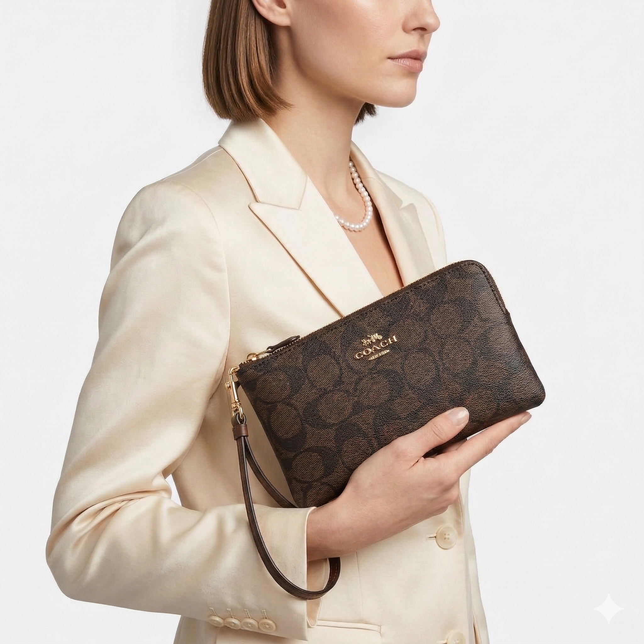 Coach 3-Piece Set: Brown & Black Elegance 💼🖤