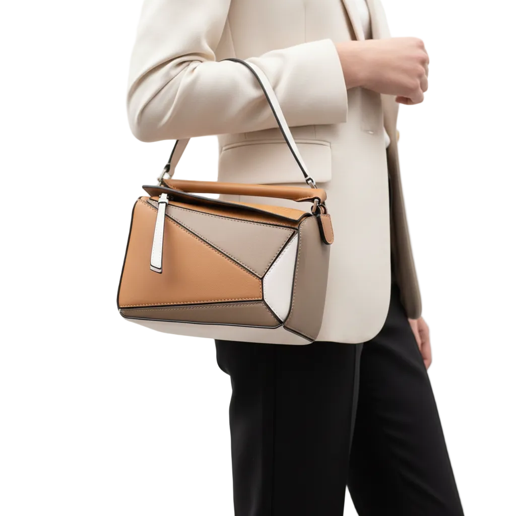 LOEWE Puzzle Edge Bag in Multitone Calfskin 👜🧩✨