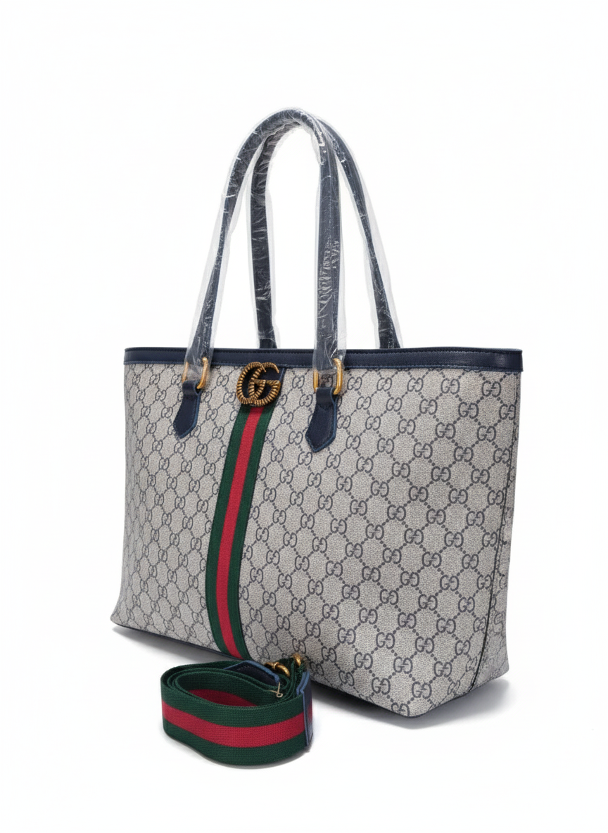 💙 Gucci Ophidia GG Supreme Tote Bag with Interlocking G 💚❤️