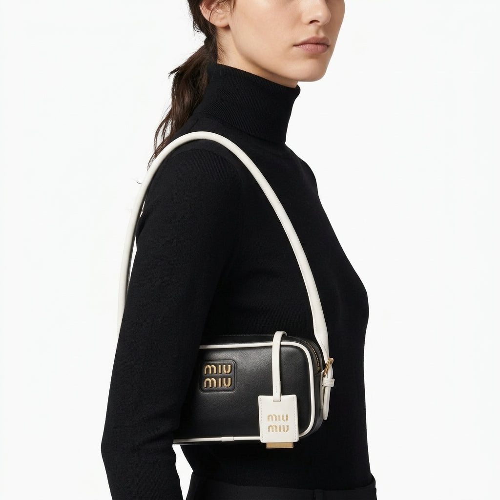 Miu Miu Contrast Trim Shoulder Bag