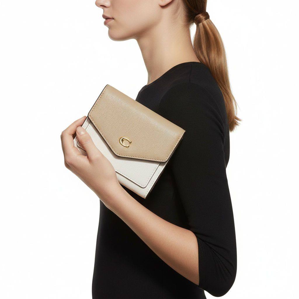 Coach Wyn Small Wallet in Colorblock Crossgrain Leather 👜✨👝