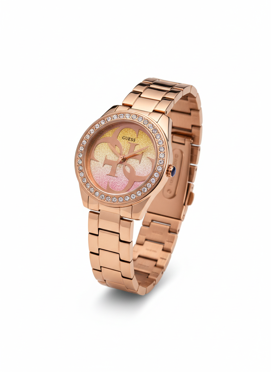 GUESS Rose Gold Glitz Ombré Watch ⌚✨💖