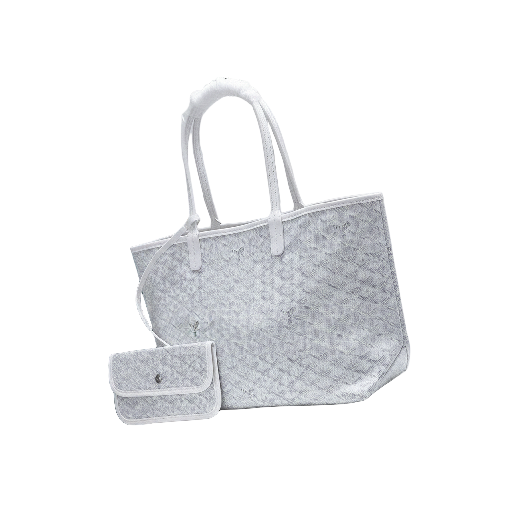 Goyard St. Louis White Monogram Coated Canvas Tote Bag 🤍🛍️🦢