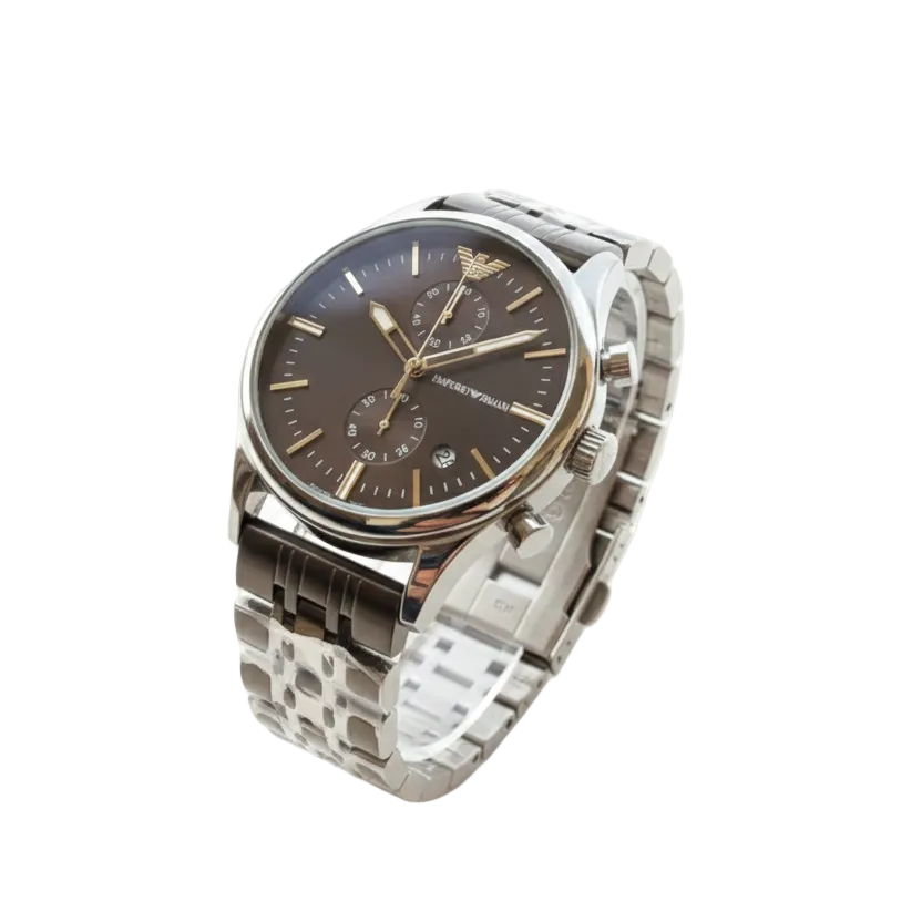Emporio Armani Chronograph Watch with Sunray Dial ⌚✨💼