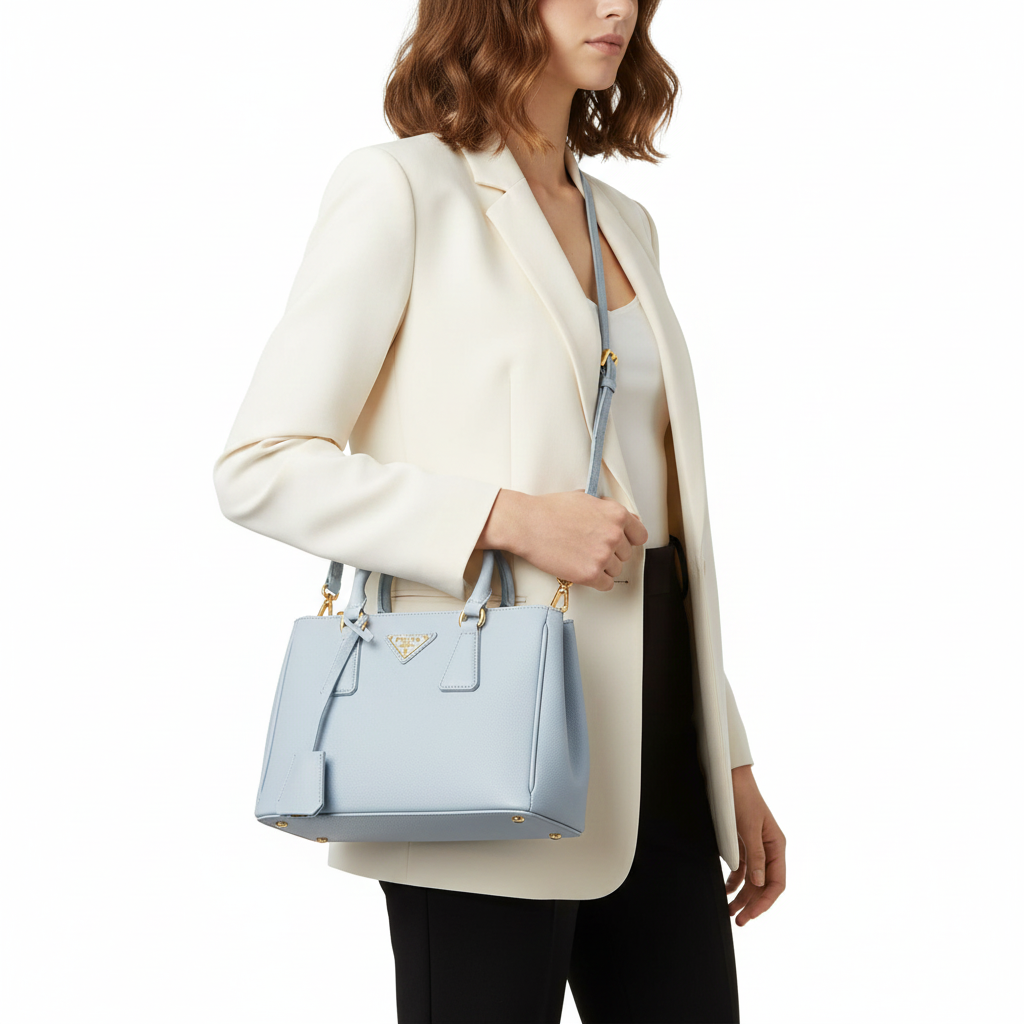 Prada Saffiano Leather Galleria Bag 💙👜✨