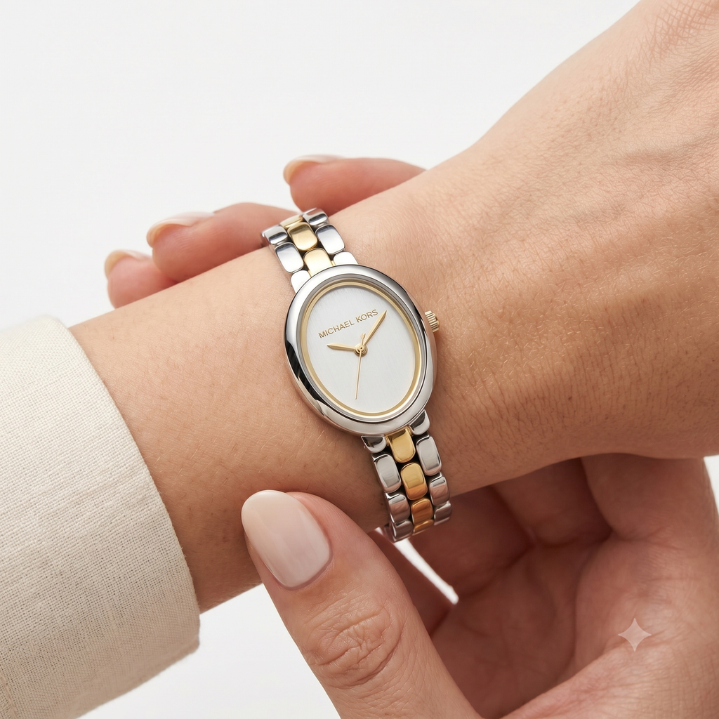 Mk Ladies Watch: Gold & Silver-Tone ⌚✨