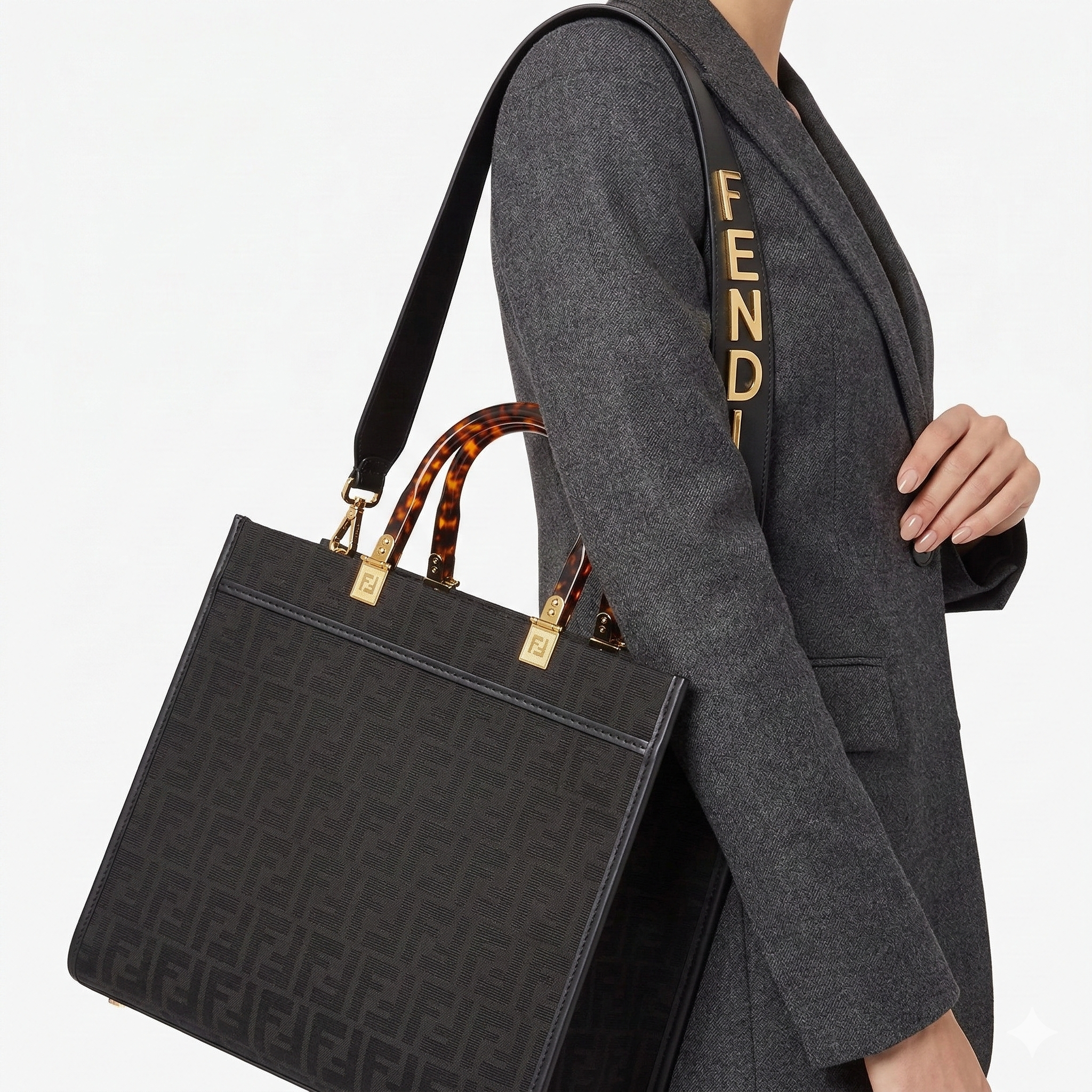 Fendi Chic Brown & Black Tote 👜🖤