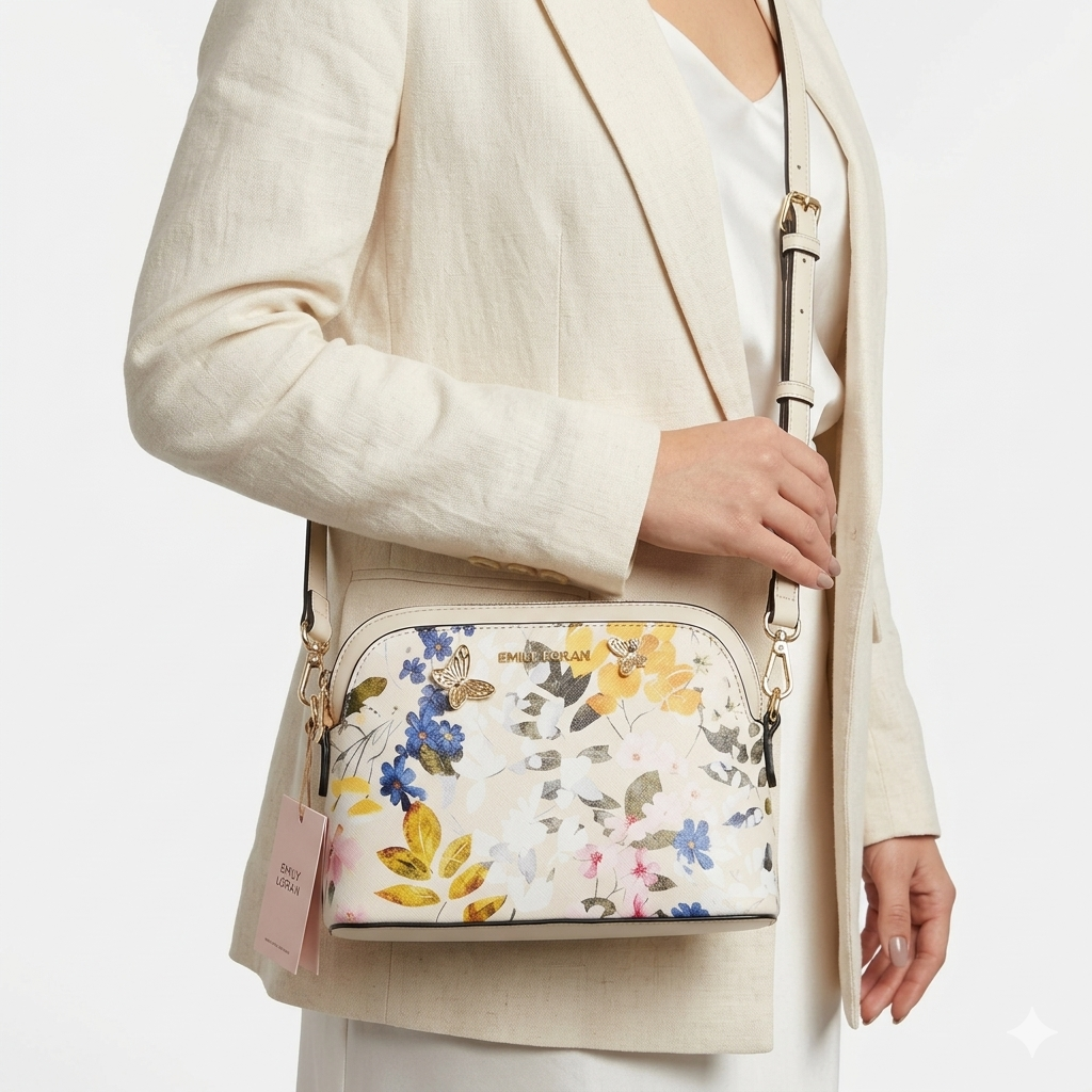 EMILY LORAN Golden Butterfly Crossbody 🦋✨