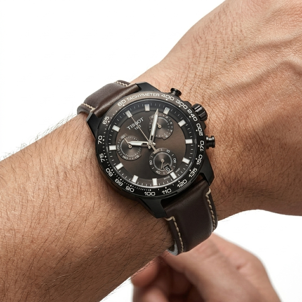 First Copy Brown Leather Watch Japanese Machine ⌚💼🕰️