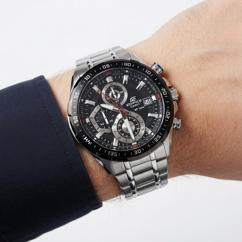 Casio Edifice Stainless Steel Chronograph Watch
