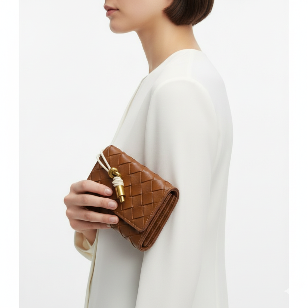 Bottega Veneta Intrecciato Leather Wallet with Knot Detail 💼✨🧳