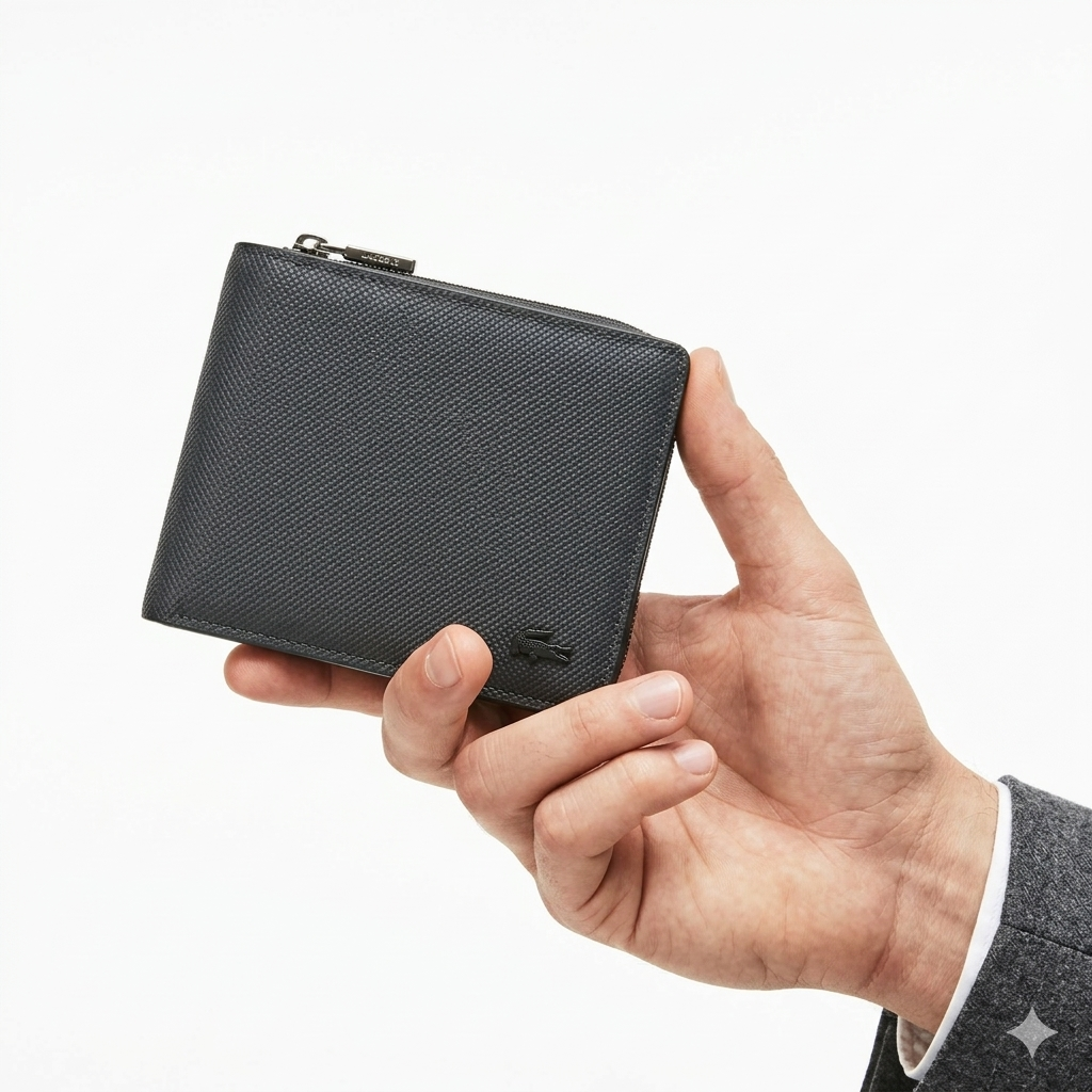 Lacoste Classic Bi-Fold Wallet 🐊 Black or Blue