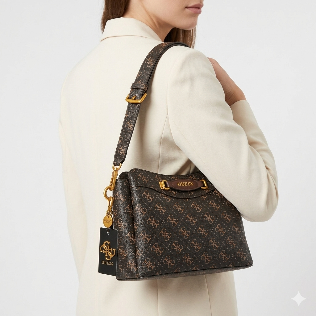 GUESS Brown & Black Crossbody Bag 👜🖤