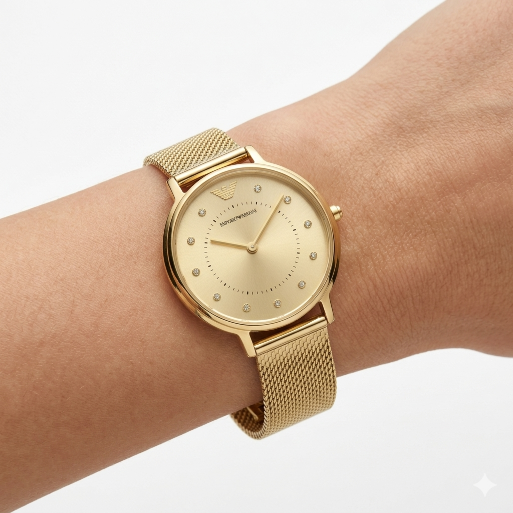 Emporio Armani Gold-Tone Women's Watch ⌚✨👑