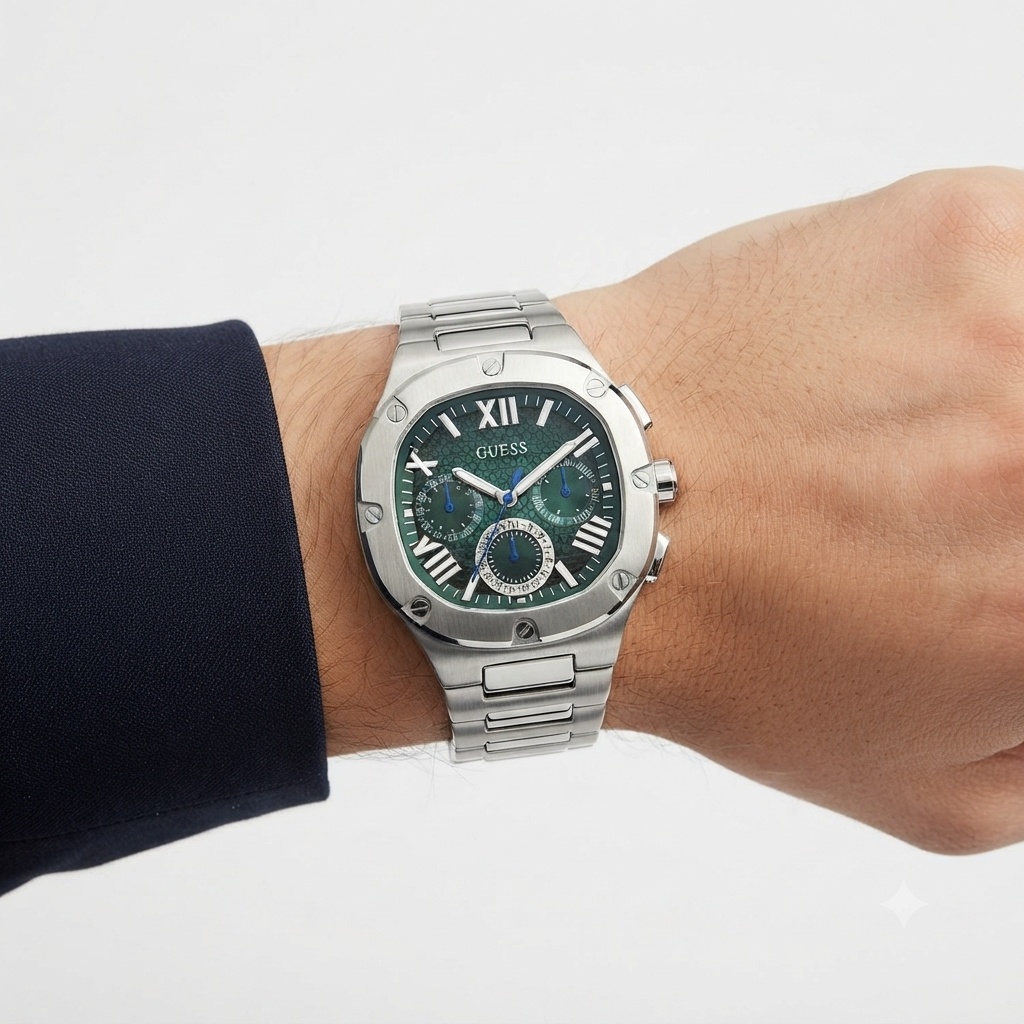 Guess Men's Multifunction Stainless Steel Two-Tone Watch