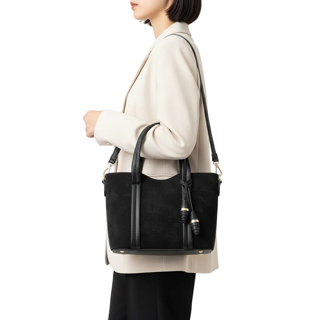 Elegant Noir Tassel Handbag 👜✨🖤