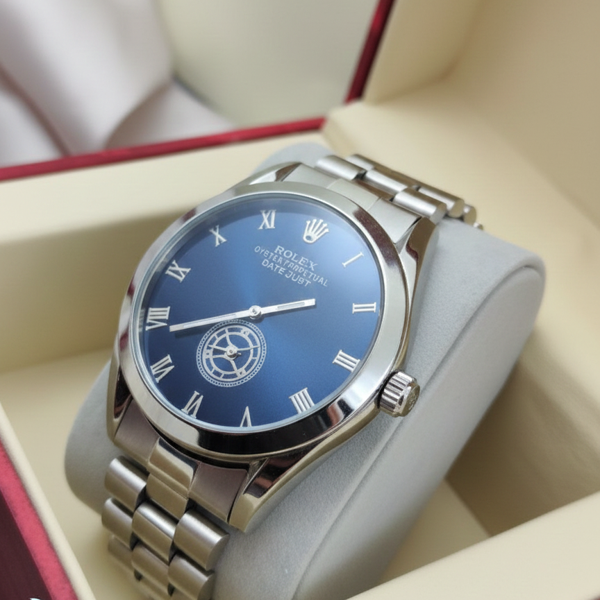 💙 Rolex Oyster Perpetual Datejust Deep Blue Roman Dial 👑