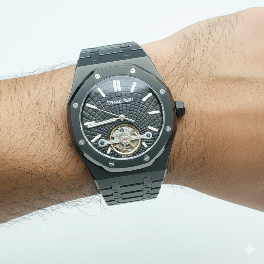 Audemars Piguet Royal Oak Tourbillon Black Ceramic Watch ⌚🖤⚙️