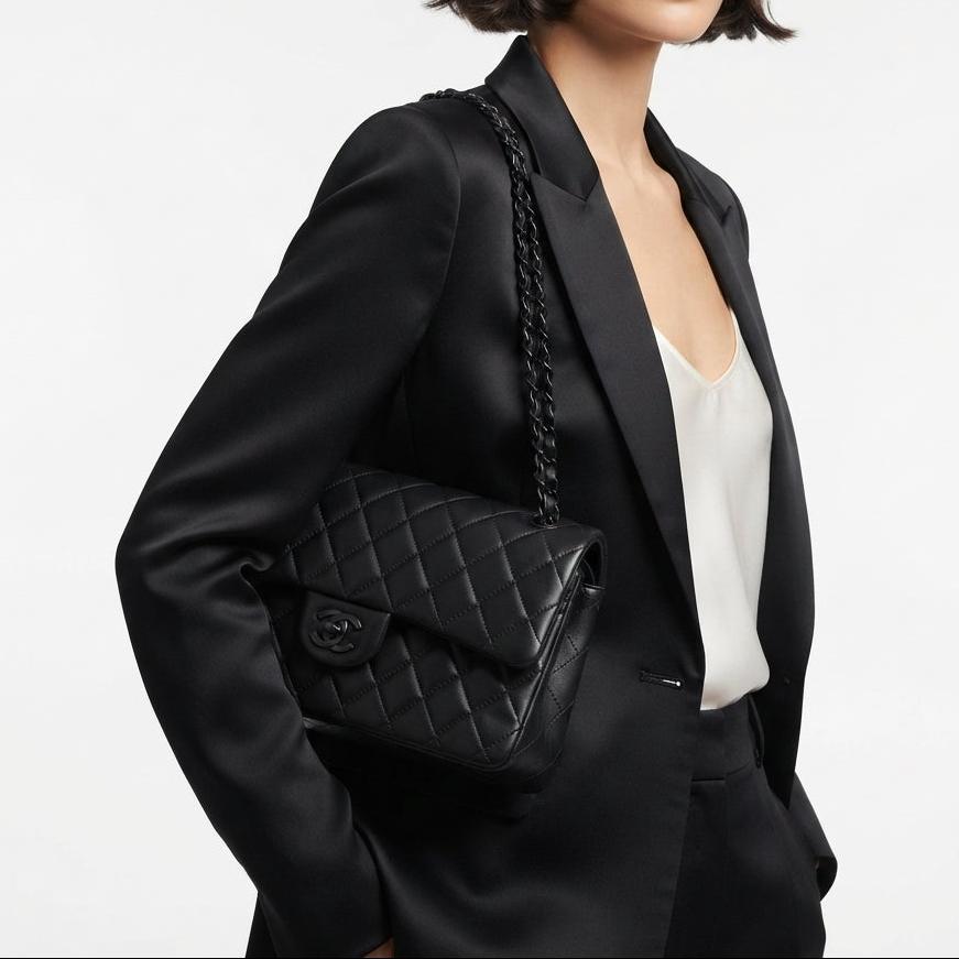Chanel Quilted Flap Bag with Signature Chain Strap