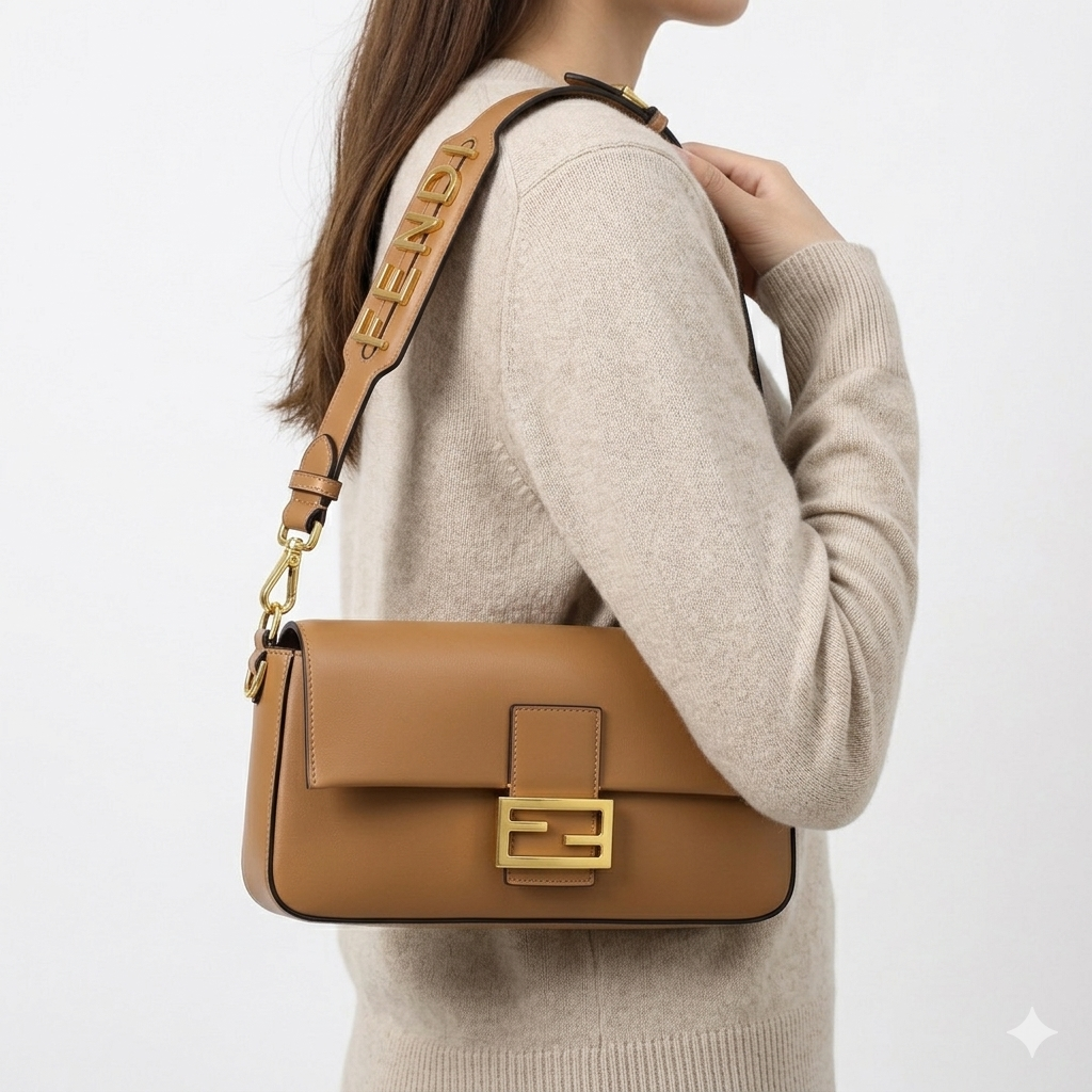 Fendi Brown Baguette: Iconic Chic 👜🍫