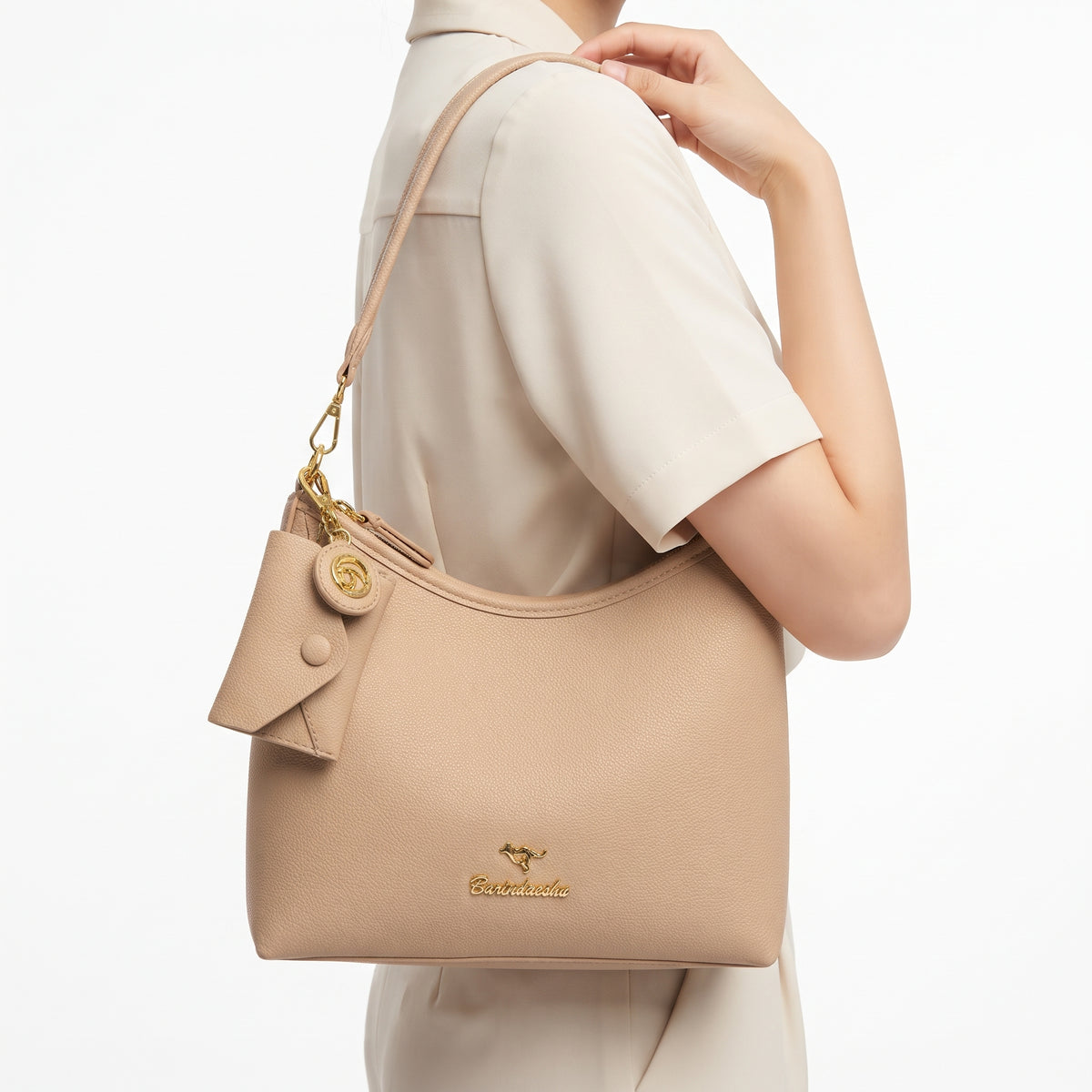 Baididaishu Kangaroo Shoulder Bag with Matching Pouch