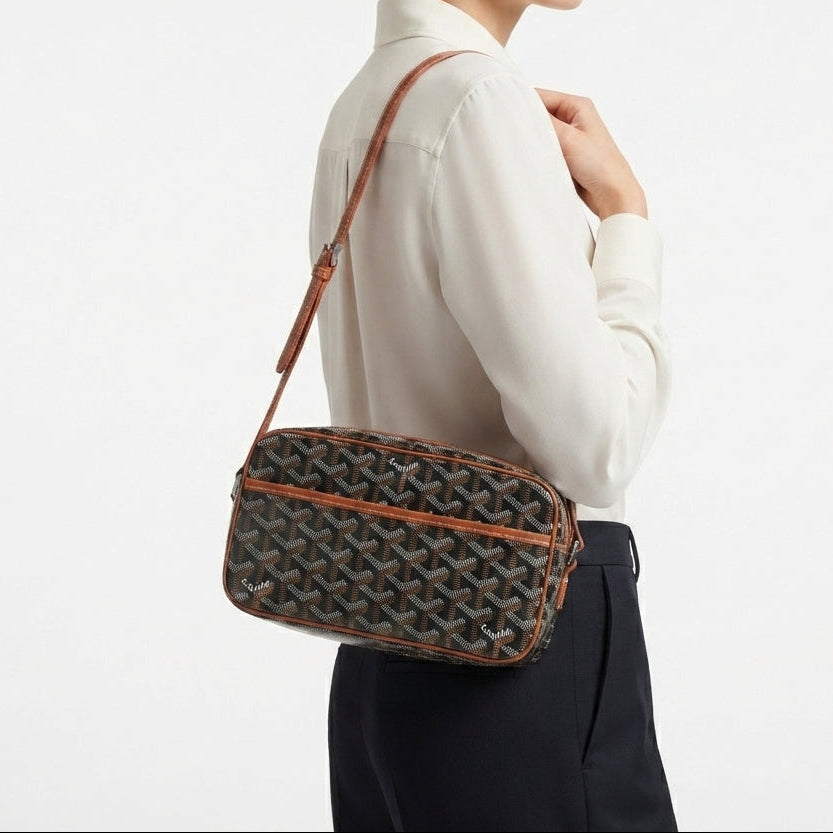 Goyard Signature Monogram Crossbody Bag