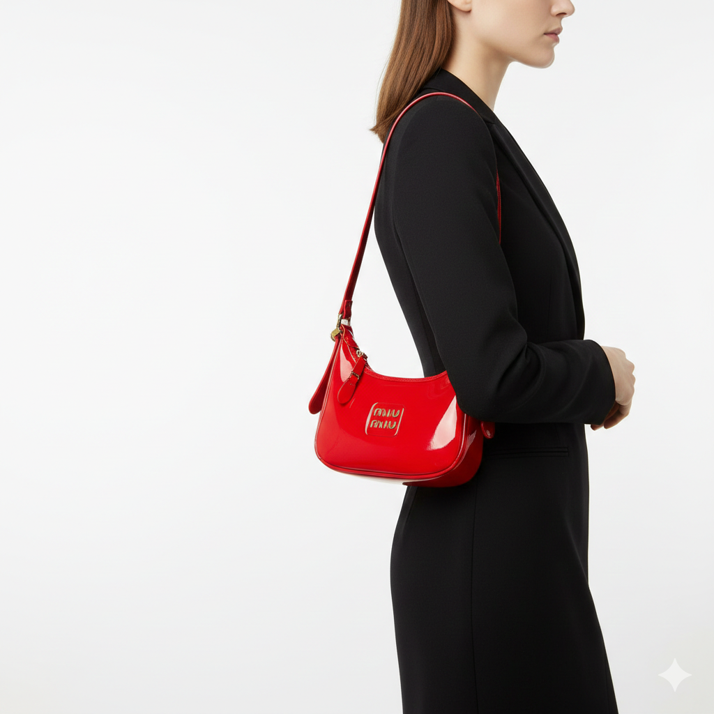 Miu Miu Patent Leather Hobo Bag ❤️✨👜