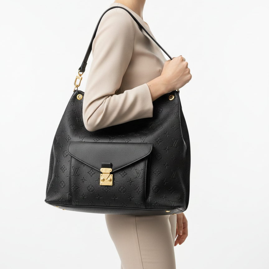 Louis Vuitton Monogram Empreinte Leather Hobo Bag 🖤✨👜