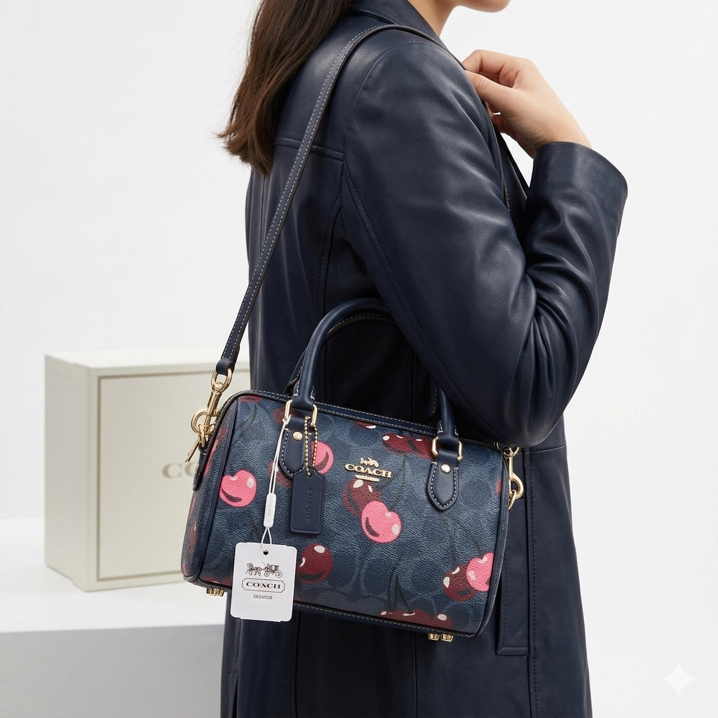 Coach Colorblock Bag 💙🤎❤️ Iconic Style