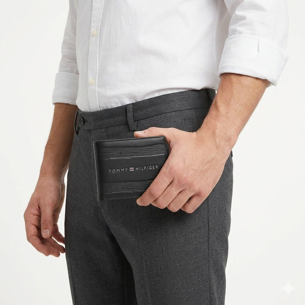 Tommy Hilfiger Black Wallet 🖤 Classic Style