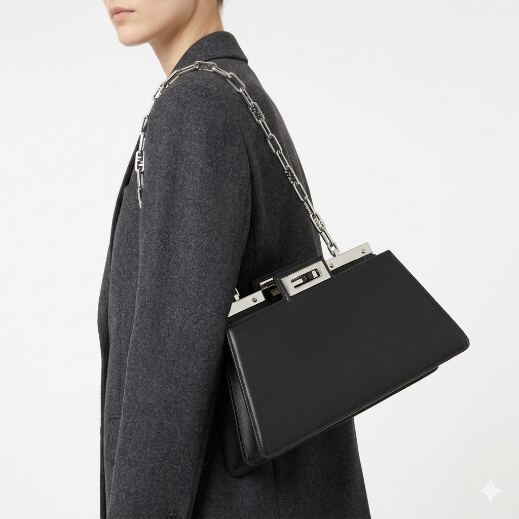 🖤 Fendi: Sleek Black Carryall 👜 Iconic Style