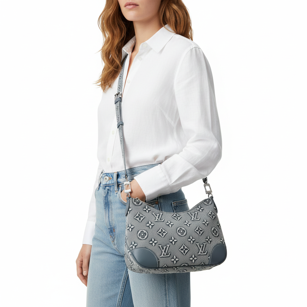 Louis Vuitton Monogram Denim Pochette Bag 👜💙✨
