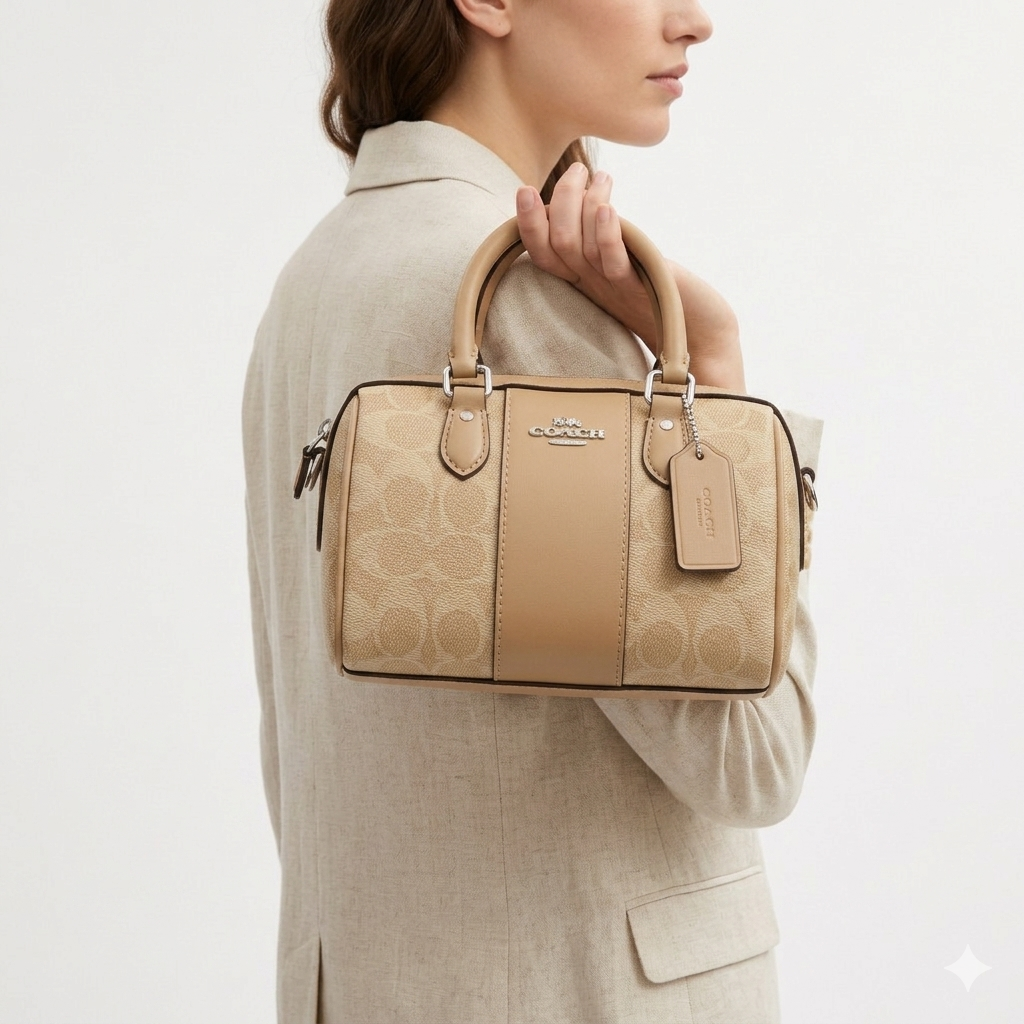 Coach Micro Rowan Satchel in Signature Canvas 👜✨💼