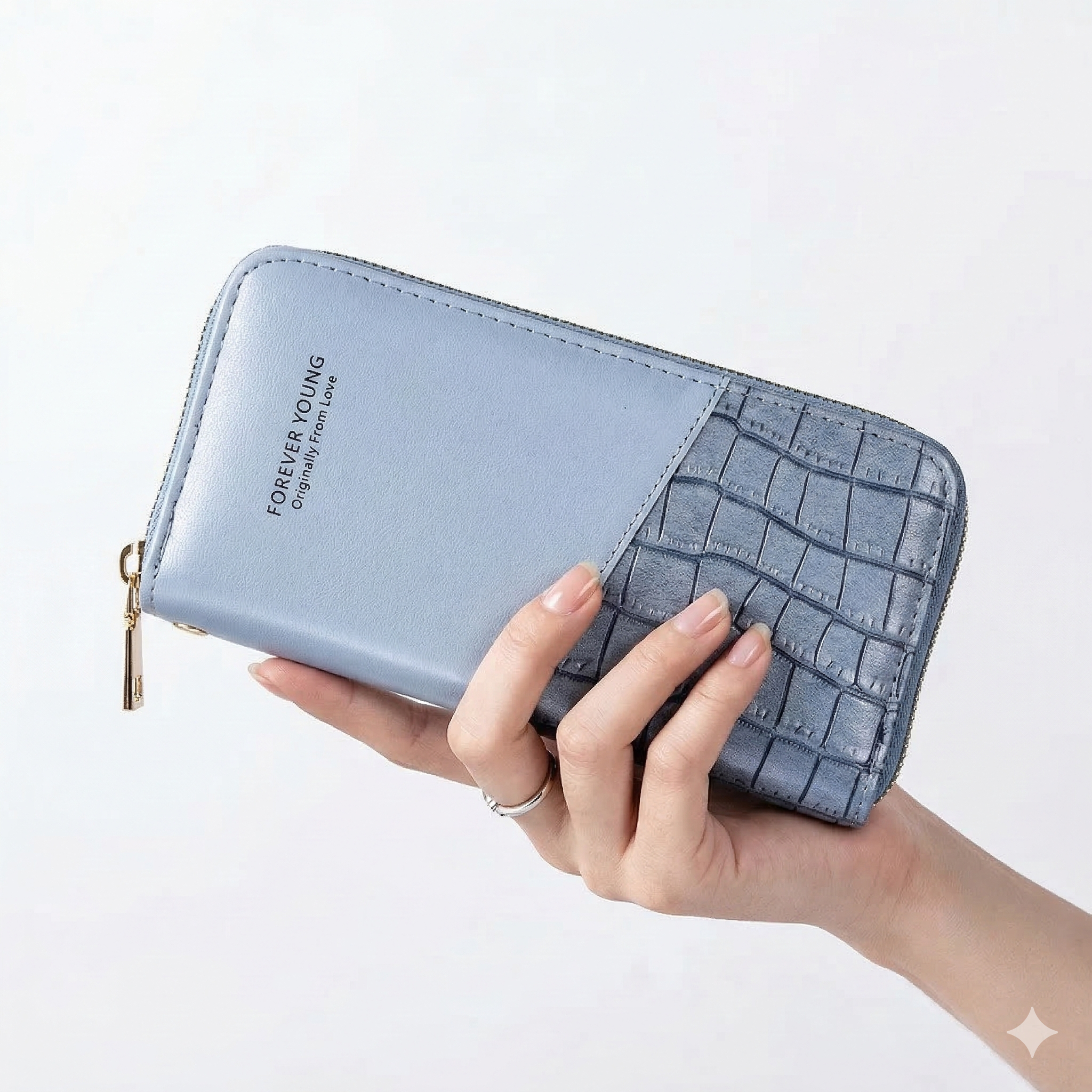 Forever Young Silver Wallet 🌟 Chic & Compact