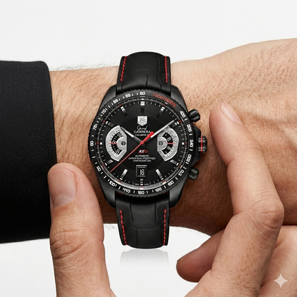 TAG Heuer Grand Carrera Calibre 36 RS2 Chronograph Watch 🏎️🖤🔥