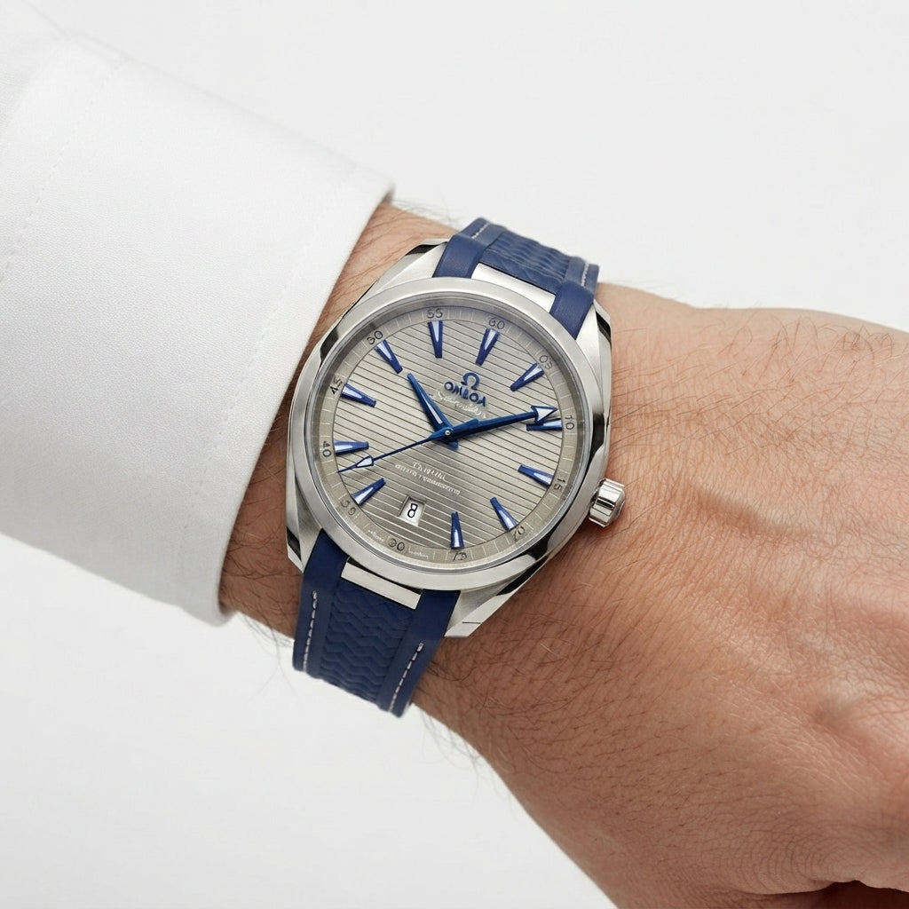 Omega Seamaster Co-Axial Master Chronometer with Textured Rubber Strap