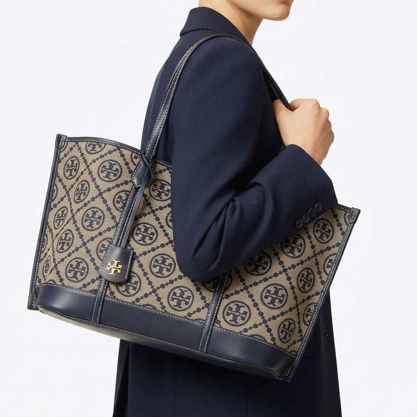 Tory Burch Monogram Pattern Tote Bag