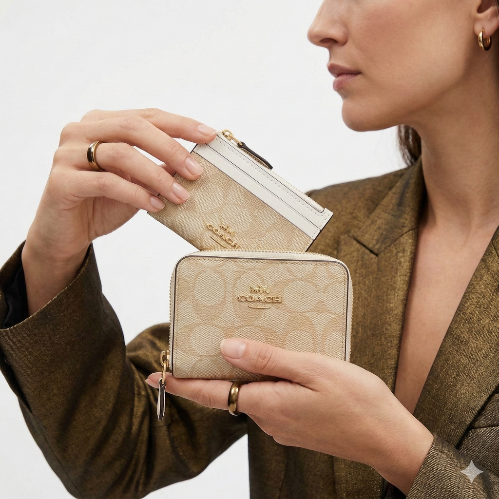 Coach Beige 3-Piece Accessory Set 👜✨ Neutral Chic