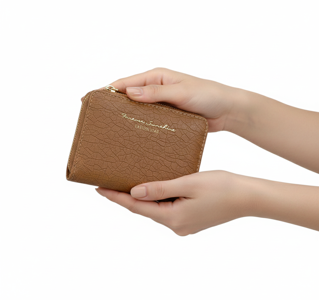 🌟 Forever Sunshine Eastern Star Compact Brown Wallet 🤎💼