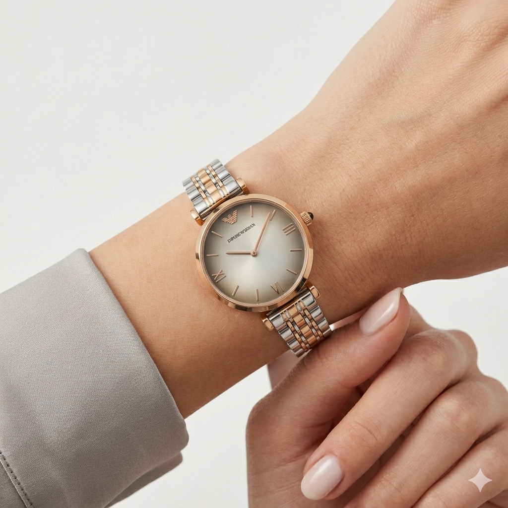 Emporio Armani Gold-Tone Stainless Steel Women's Watch ⌚✨