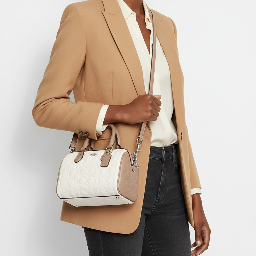 Coach Quilted Leather Micro Rowan Satchel 👜✨🤍