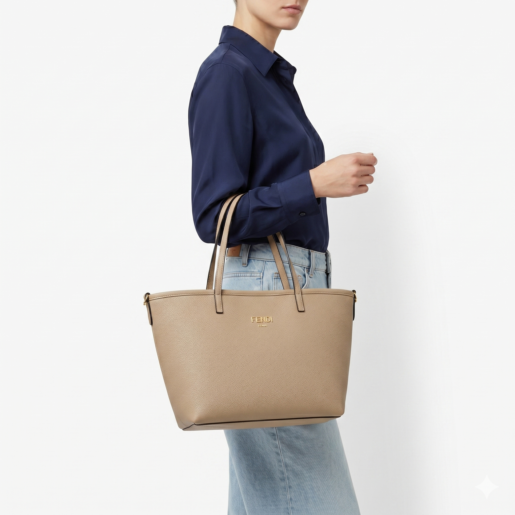 Fendi Double Face Bag 👜 Taupe Chic