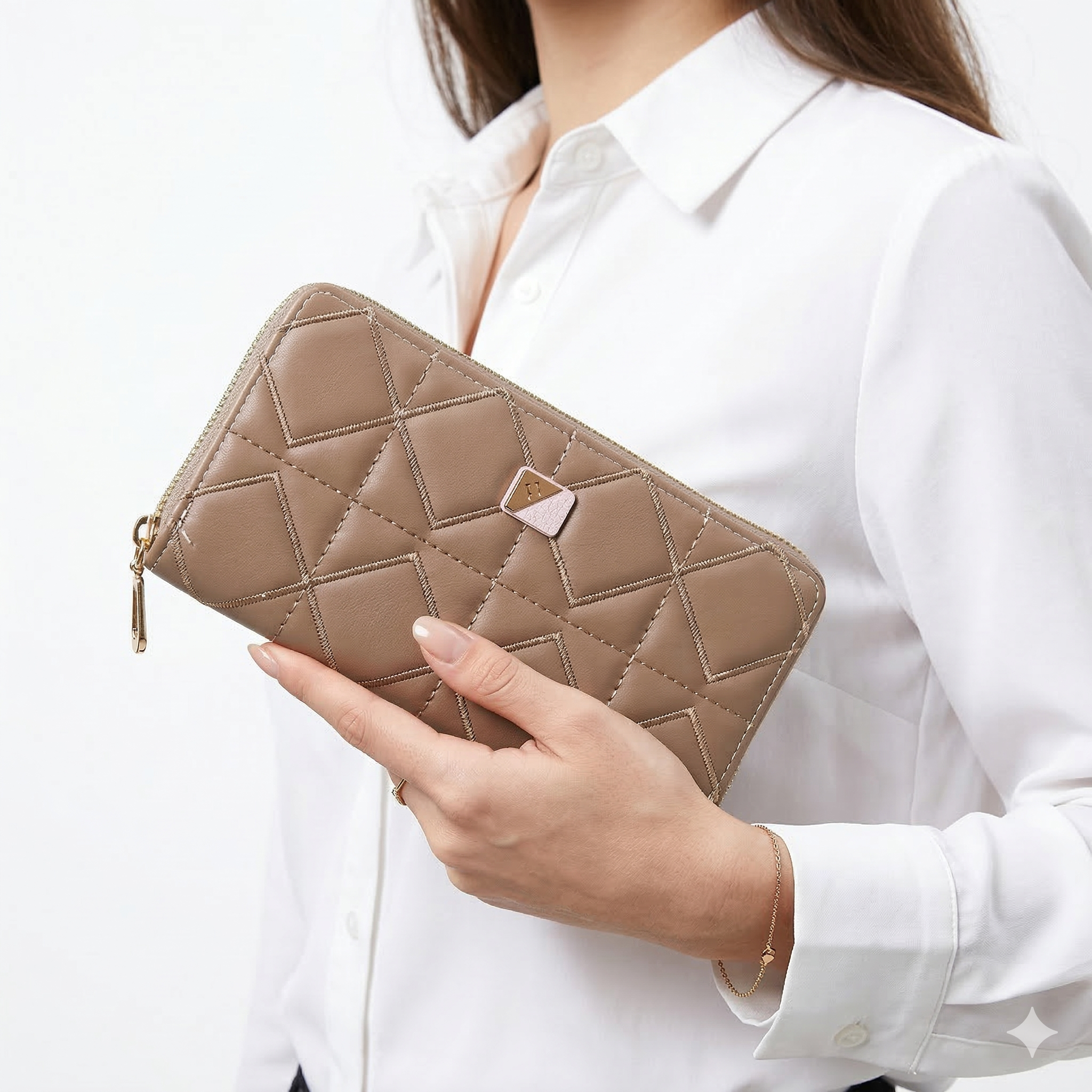 Quilted Chic Wallet 🖤💙💖