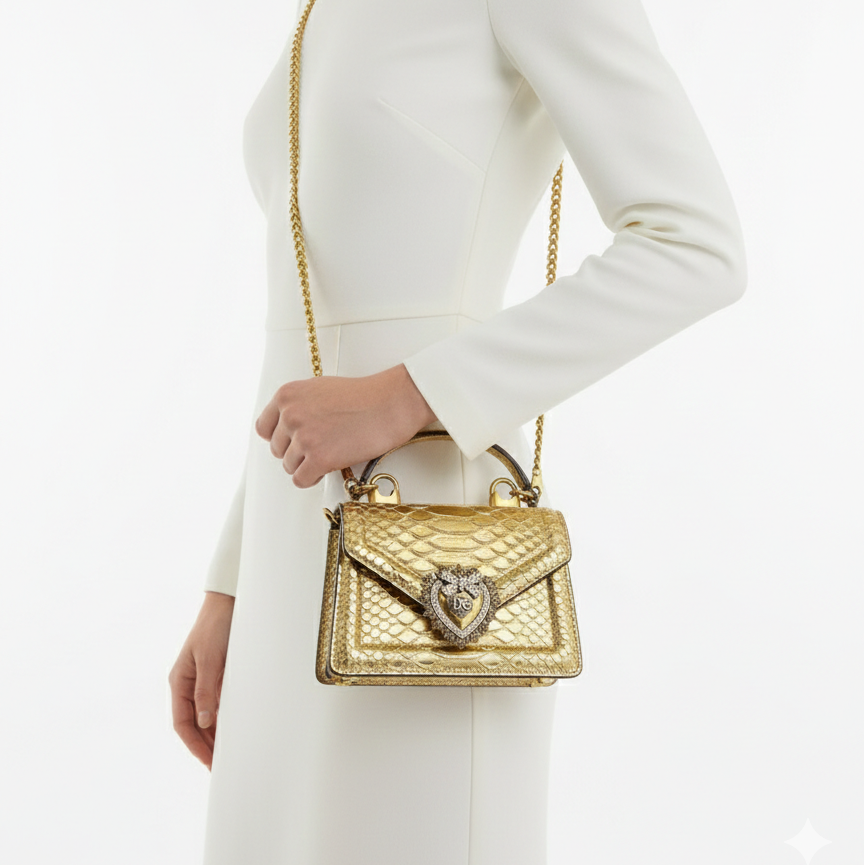 Dolce & Gabbana Devotion Python Shoulder Bag 🐍✨👜