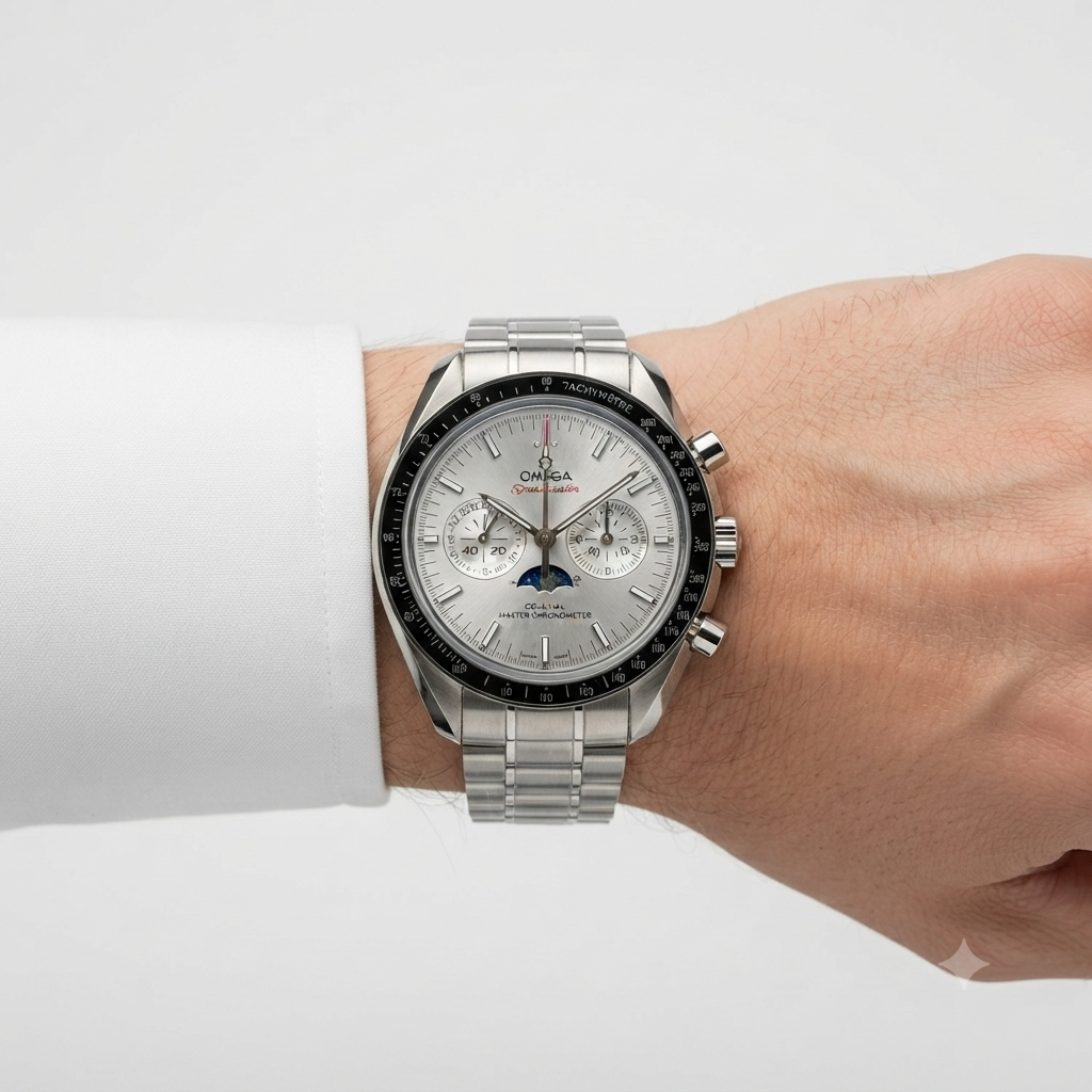 Omega Speedmaster Co-Axial Master Chronometer Silver Men Watch