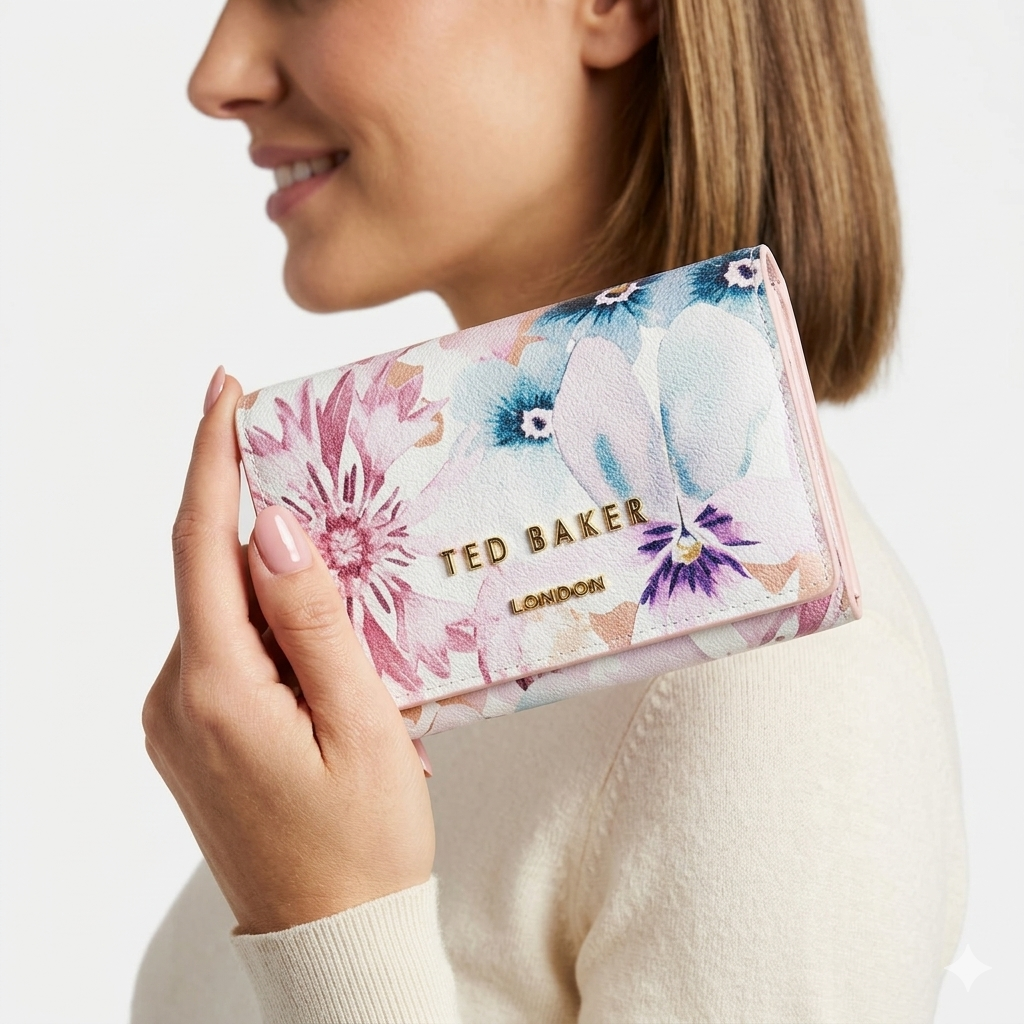 TED BAKER Floral Wallet: Dangerous Beauty 🌹🌸👛